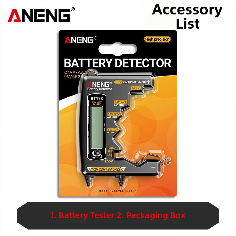 Aneng tester batérií - vysoká presnosť, zobrazenie zostávajúcej kapacity, meranie napätia batérie (vysoká presnosť; zobrazenie zostávajúcej kapacity; meranie napätia batérie)