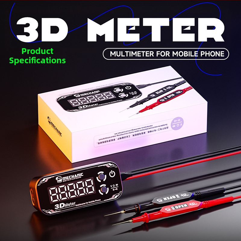 Repairman Detective 3.0 multimeter – vysoká presnosť merania, digitálny displej s tromi obrazovkami, dlhá výdrž batérie, meranie napätia a kapacity
