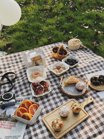 Piknik podloga od Oxford platna, otporna na vlagu i može se rezati, za kampiranje i aktivnosti na otvorenom, kapacitet 6–8 osoba, 001