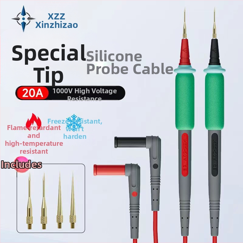 Pero-stýl multimetr testovacie vedenie – extrafin špička, digitálny ukazovateľ, meranie napätia a prúdu, 20A