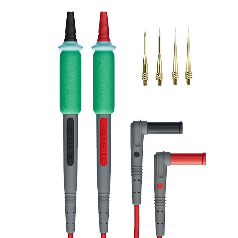 Sârmă de test pentru multimetru în stil pix – vârf extrafin, indicator digital, măsurare tensiune și curent, 20A