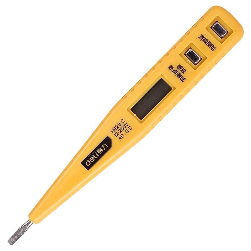 Deli olovka za provjeru napona s digitalnim zaslonom, raspon 12-250V, DL8003