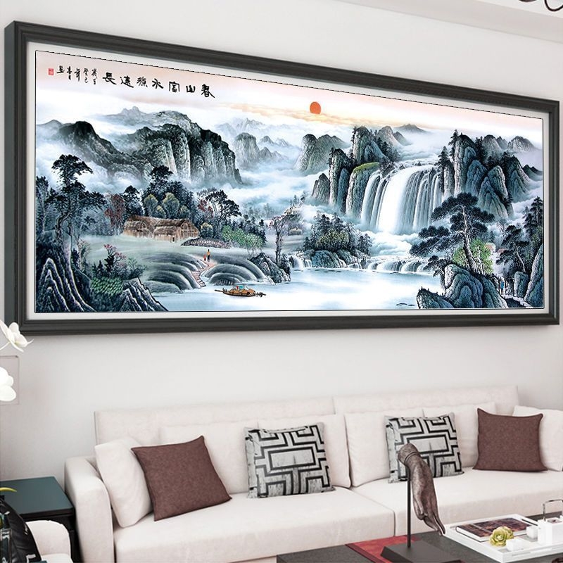 V0Z Mona Lisa križni vez: Pejzaž Stanovanje u planinama Fuchun za dnevni boravak, nove niti za vezenje