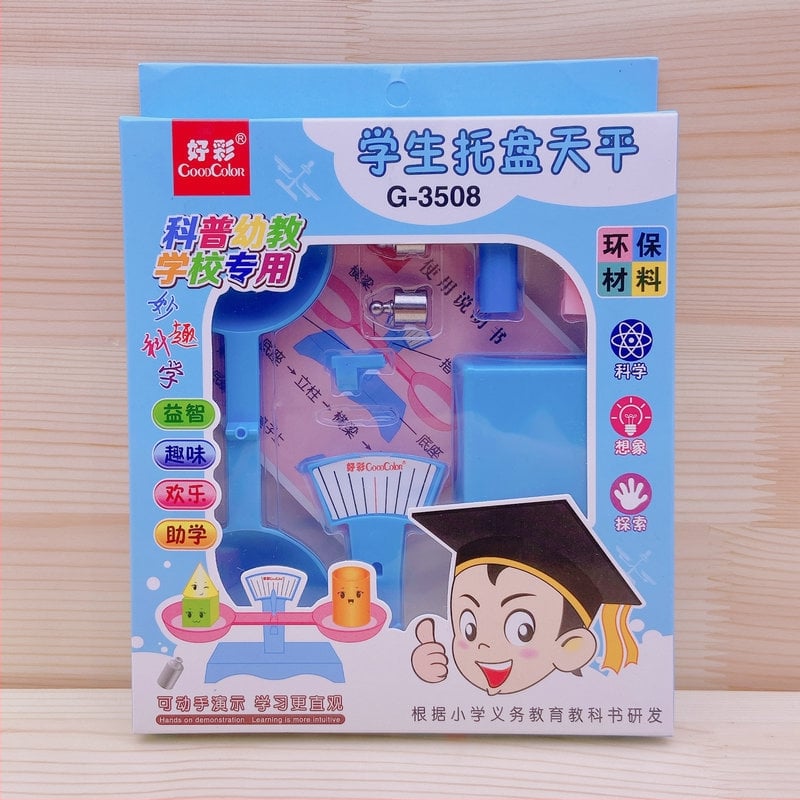 Balansna vaga s pladnjem – nastavna pomagala za fiziku i znanost, neelektrična, za osnovnu školu i vrtić