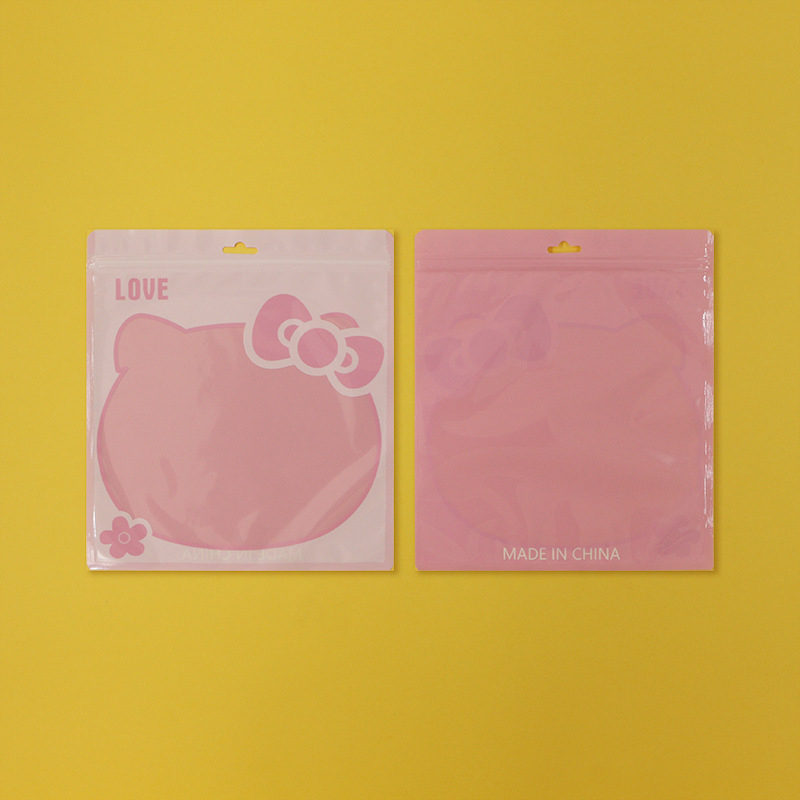 Αυτοσφραγιζόμενη σακούλα για κοσμήματα με μοτίβο γάτας, διαφανής γυαλιστερή επιφάνεια, νέο υλικό, μήκος σφράγισης 2,5 cm