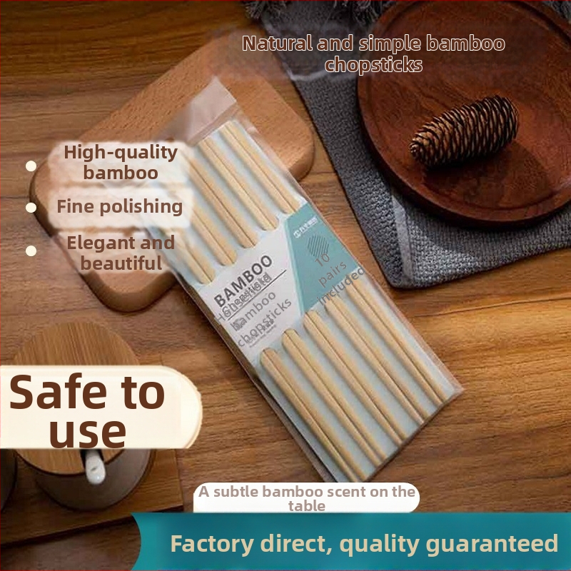 Drevené paličky na jedlo s karikatúrnym vzorom, nový čínsky štýl – 10 alebo 20 párov