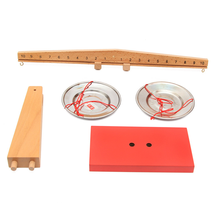 Montessori aritmetički balansni set – drvena edukativna igra za djecu 4–6 godina, marka Ohye, pakiranje u bijeloj kutiji