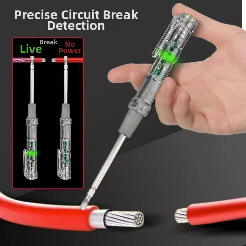 Dvoglavi LED električni tester visoke svjetline, višenamjenska mjerno olovka