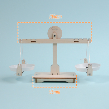 Fa DIY mérleg szett STEM játék gyerekeknek 3–6 éveseknek, tudományos kísérlet