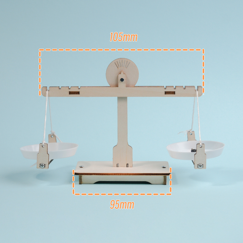 Fa DIY mérleg szett STEM játék gyerekeknek 3–6 éveseknek, tudományos kísérlet