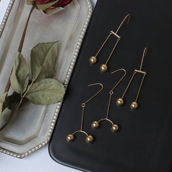 Titánacél fülbevalók geometriai dizájnnal, polírozott felülettel, rozsdamentes acél fülcsapokkal — Whale Rain