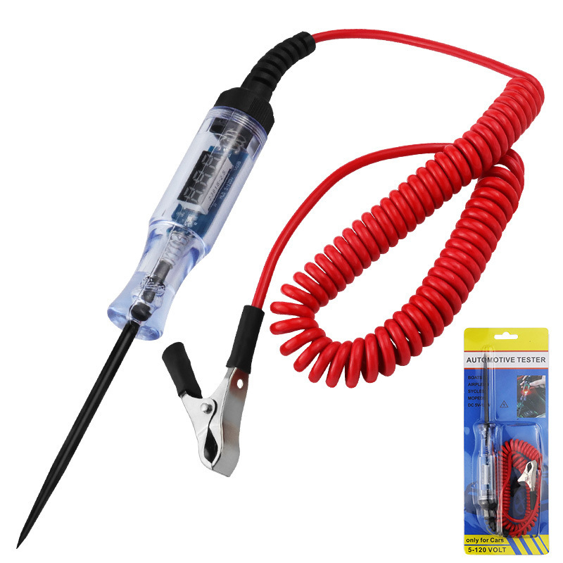 Automobilsko testno pero s digitalnim zaslonom, 5-120V, provjera električnih krugova