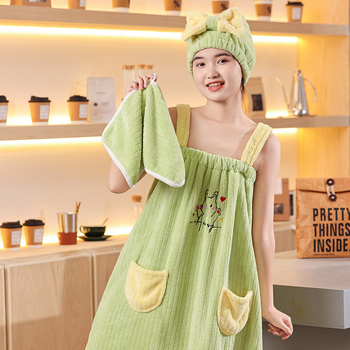 Ρόμπα μπάνιου από βελούδο κοραλλιού, Unisex – Γρήγορο στέγνωμα, Φοριέται και τυλίγεται, Κατάλληλη για φθινόπωρο