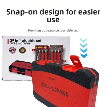 Hezhou set șurubelnițe izolate 29-in-1 pentru electricieni, cap încrucișat, oțel CR-V, magnetice, mâner PP+TPR, greutate 1.035