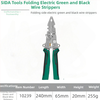Star elektrikárske kliešte na odstraňovanie izolácie káblov – ihlový hrot, multifunkčné, meranie elektriny, hmotnosť 0,255 kg