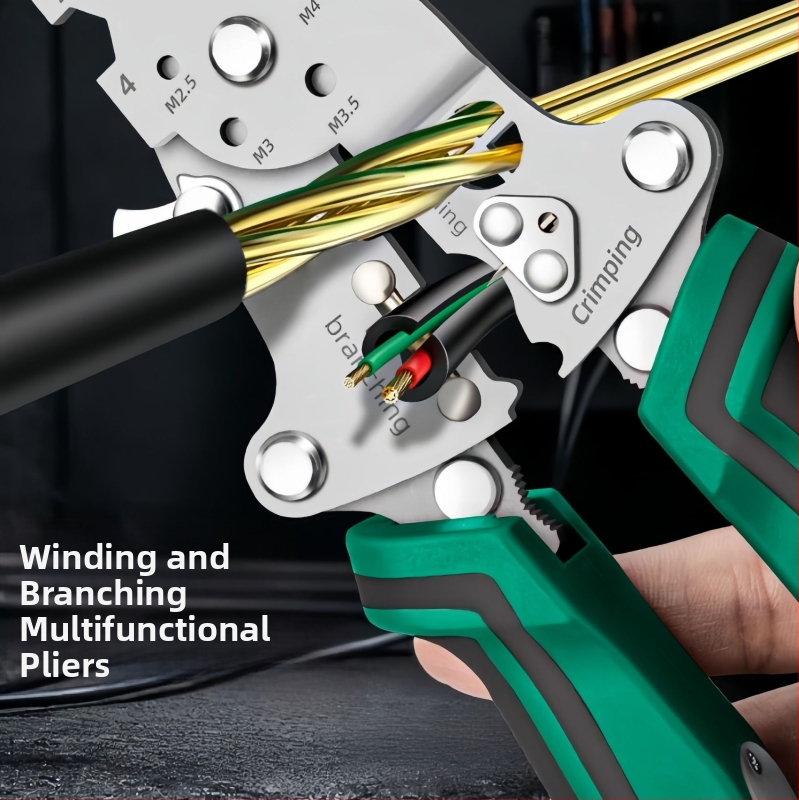 Star elektrikárske kliešte na odstraňovanie izolácie káblov – ihlový hrot, multifunkčné, meranie elektriny, hmotnosť 0,255 kg