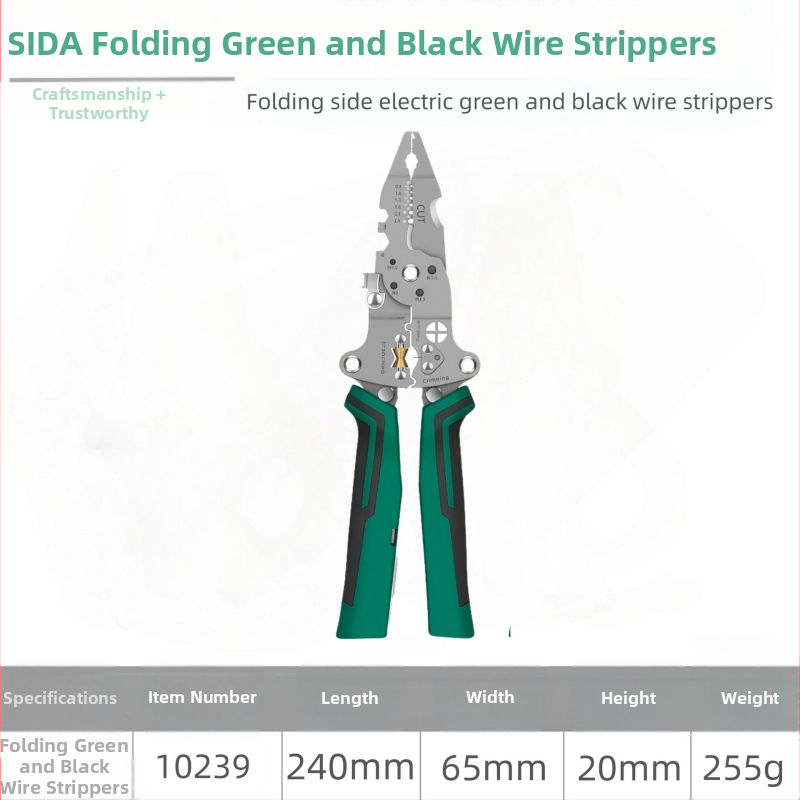 Star elektrikárske kliešte na odstraňovanie izolácie káblov – ihlový hrot, multifunkčné, meranie elektriny, hmotnosť 0,255 kg