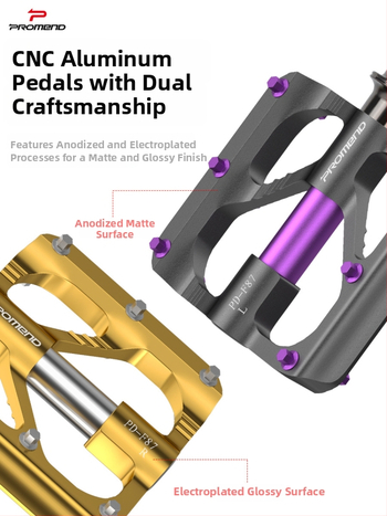Promend Pd-F87 Alumiiniumist sulamist ultra-kerged kokkupanduvad pedaalid mägi- ja teel sõidavatele jalgratastele Cr-Mo teljega