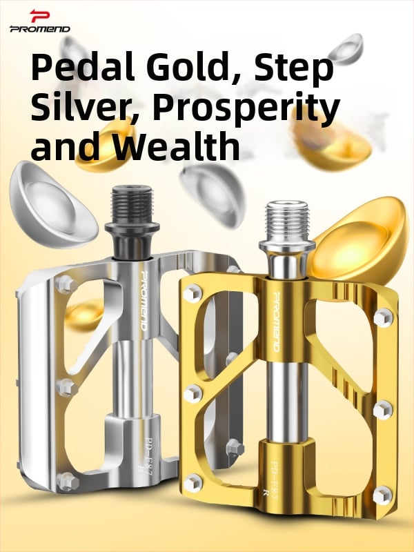 Promend Pd-F87 Alumiiniumist sulamist ultra-kerged kokkupanduvad pedaalid mägi- ja teel sõidavatele jalgratastele Cr-Mo teljega