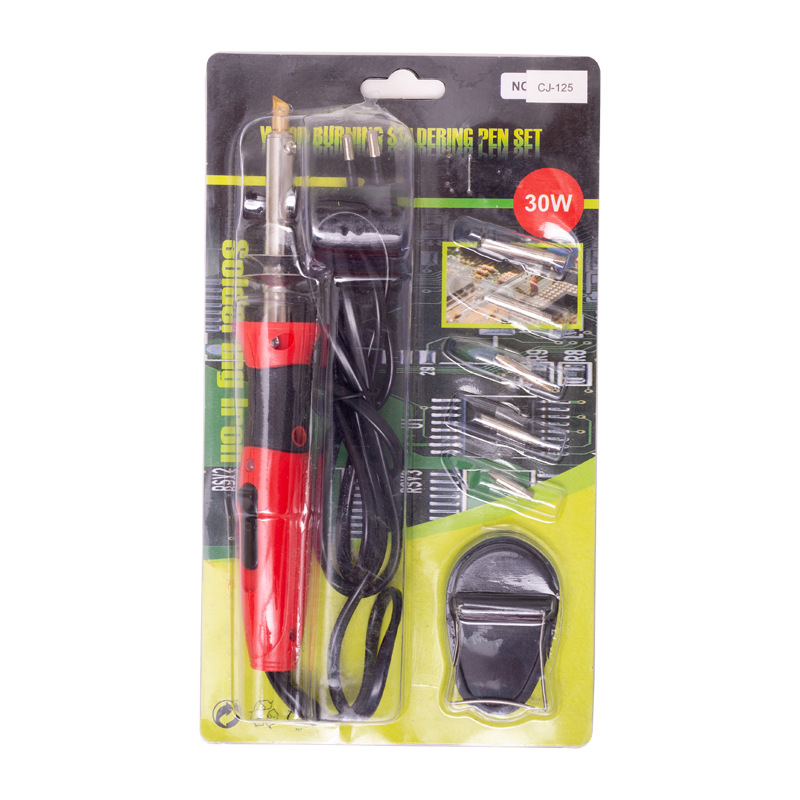 Σετ ηλεκτρικού κολλητήρα με ρυθμιζόμενη θερμοκρασία – 7 τεμάχια για οικιακές επισκευές και πυρογραφία, πλαστική λαβή, 220V