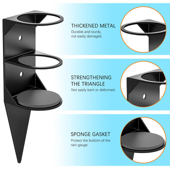 Wy968 Vanjski mjerač kiše s otporom na ogrebotine i dizajnom s spojnim test-trubom – kapacitet vode 7 ml, masa 230 g