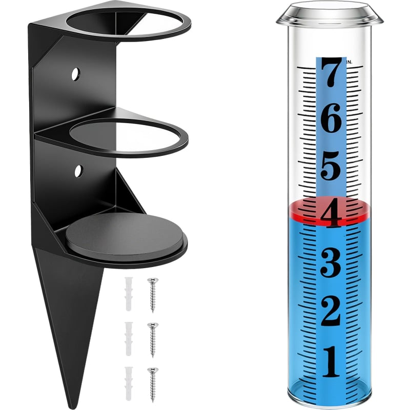 Wy968 Vanjski mjerač kiše s otporom na ogrebotine i dizajnom s spojnim test-trubom – kapacitet vode 7 ml, masa 230 g