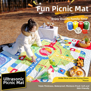 Csúszásgátló nedvességálló matrac kempingezéshez és piknikhez | 80 g pongee anyag, 210D Oxford bélés | súly 1 kg | Modell SY22CD006-1 | Kapacitás 2-6 fő