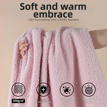 Ženski pidžama set s kapuljačom od coral fleece, debeo i topao za jesen i zimu