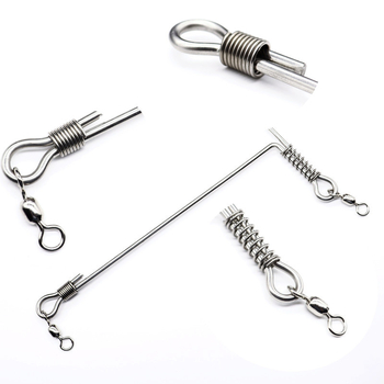 T-alakú horgász tartozék szétválasztó, görbült kés félhold profil, rozsdamentes acél, vastagított kivitel mélytengeri horgászathoz, horogra tervezve