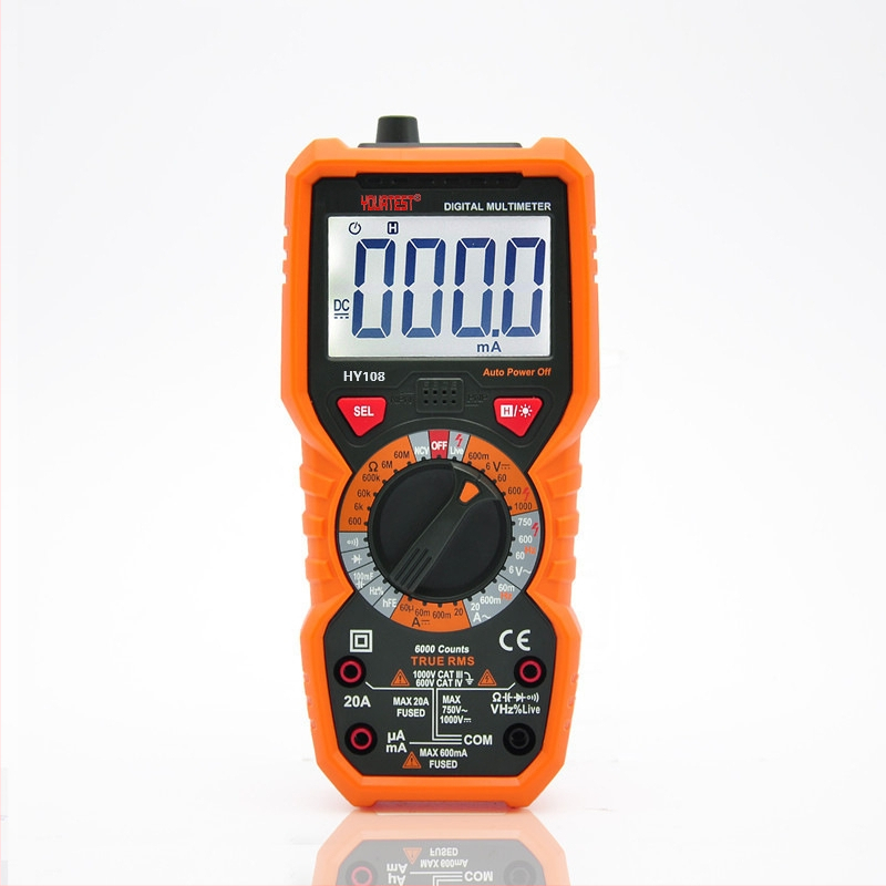 Kapesný digitálny multimeter s vysokou presnosťou, ochrana proti prehrievaniu, meranie frekvencie a kapacity