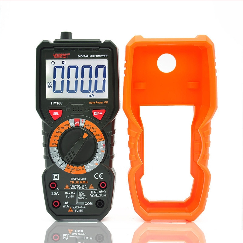 Kapesný digitálny multimeter s vysokou presnosťou, ochrana proti prehrievaniu, meranie frekvencie a kapacity