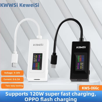 USB merací nástroj pre prúd, napätie, kapacitu a výkon, monitor KWS-066C, Cosway, vstupné napätie 4-30 V, prevádzková teplota 60°C, hmotnosť 20