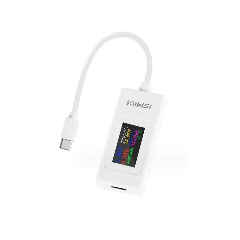 USB áram–feszültség–kapacitás–teljesítmény tesztelő eszköz, KWS-066C monitor, Cosway, bemeneti feszültség 4-30 V, környezeti hőmérséklet 60°C, tömeg 20