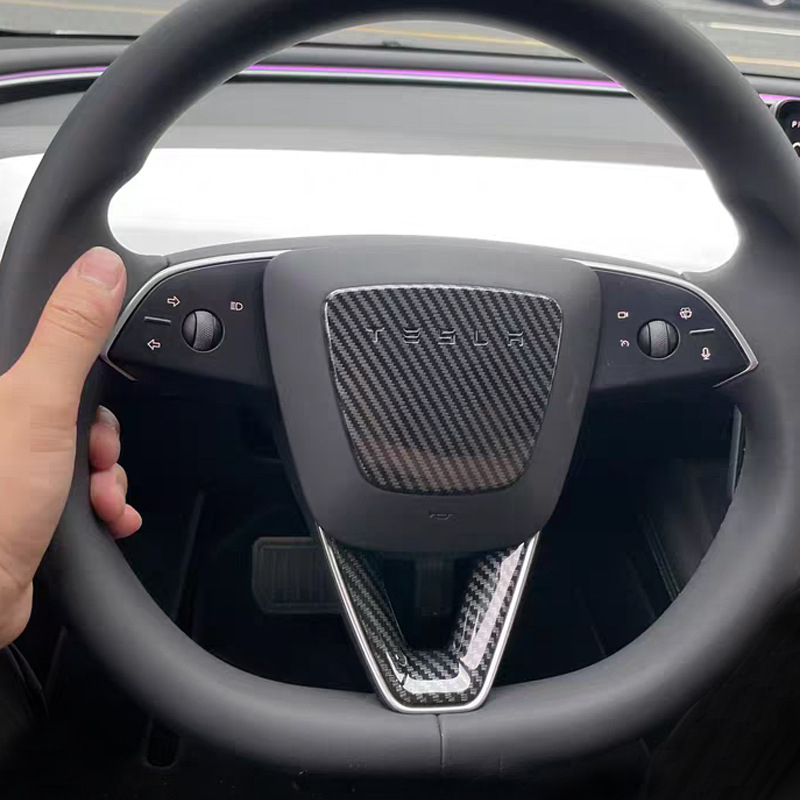 Tesla Model Y unutarnja ukrasna zaštitna naljepnica za volan, plastika