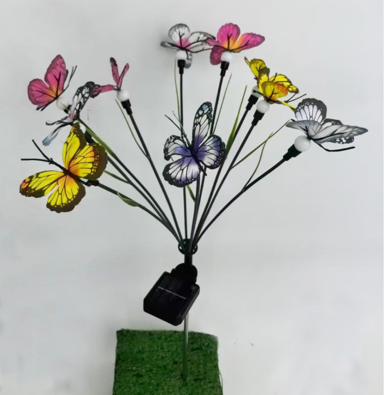 LED Firefly i leptir – vanjska vodootporna dekorativna svjetiljka za dvorište, priključna, model XYZ0082, IP65, 0,05W, 1,2V, 12–16 sati