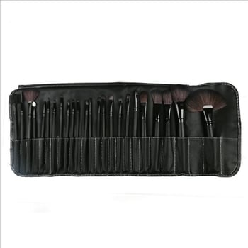 Sminkecset készlet, 24 darab, szintetikus szálak, műanyag nyél, hosszú nyél
