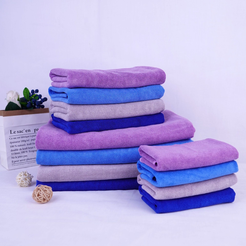 Set ručnika za sušenje kose – mekani, upijajući od finih vlakana, mješovita vlakna, 420 g, moguć tisak loga, set od tri komada