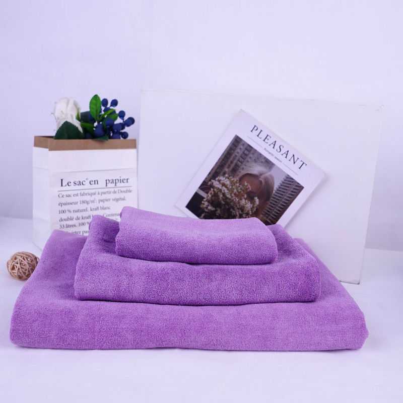 Set ručnika za sušenje kose – mekani, upijajući od finih vlakana, mješovita vlakna, 420 g, moguć tisak loga, set od tri komada