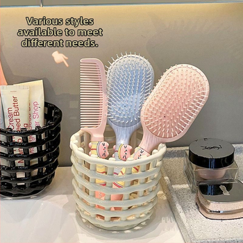 Organizér na umývadlo a kúpeľňu – plastový materiál, jednoduchý a moderný štýl; stolový a kúpeľňový úložný priestor; uvedenie 2025