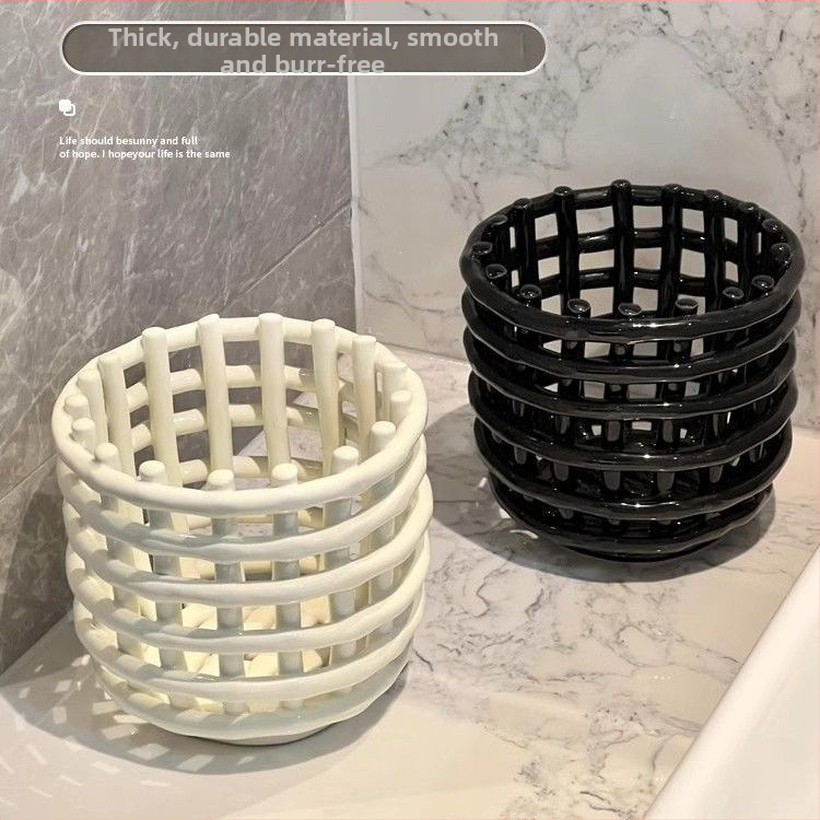 Organizér na umývadlo a kúpeľňu – plastový materiál, jednoduchý a moderný štýl; stolový a kúpeľňový úložný priestor; uvedenie 2025