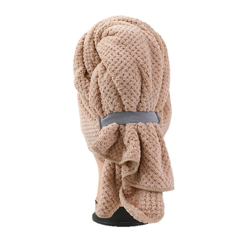 Μονοκόμματη κάλυμμα για στέγνωμα μαλλιών από φλίς κοραλλιού, με υψηλή απορρόφηση και γρήγορο στέγνωμα, βάρος 140–169 g