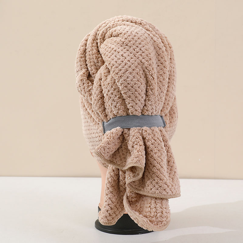 Μονοκόμματη κάλυμμα για στέγνωμα μαλλιών από φλίς κοραλλιού, με υψηλή απορρόφηση και γρήγορο στέγνωμα, βάρος 140–169 g