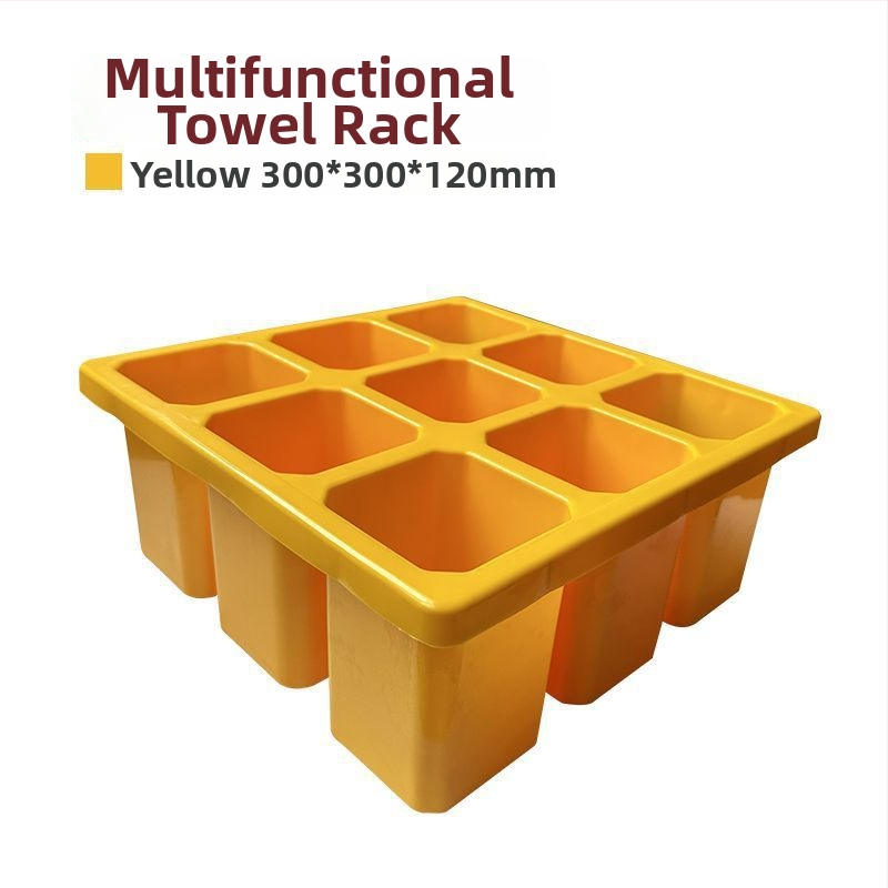 Nástenný vešiak na uteráky a úložná skriňa pre autodielňu a kozmetický salón, plastový