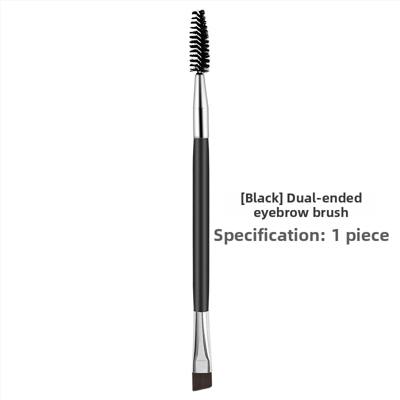 Διπλής άκρης βούρτσας φρυδιών με κεκλιμένη άκρη πούδρας και σπειροειδή κυρτήρα βλεφαρίδων, φορητή βούρτσα μακιγιάζ ματιών – Yin Color, Προέλευση Γκουανγκζού, 2022, Σειρά: Διπλός άκρης φρυδιών, Συσκευασία: 1 τεμάχιο