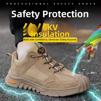 Izolované bezpečnostné topánky s oceľovou špičkou, 6KV elektrická izolácia, odolné proti nárazu a perforácii, ľahká pracovná obuv