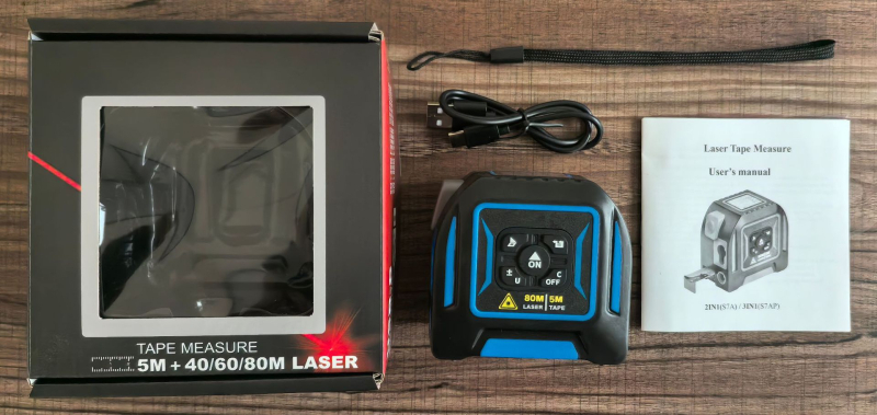 Măsurător laser 3 în 1 cu bandă de oțel, rangefinder laser, seria XNS7AP, decor interior