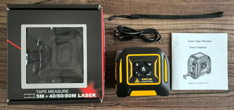 Măsurător laser 3 în 1 cu bandă de oțel, rangefinder laser, seria XNS7AP, decor interior