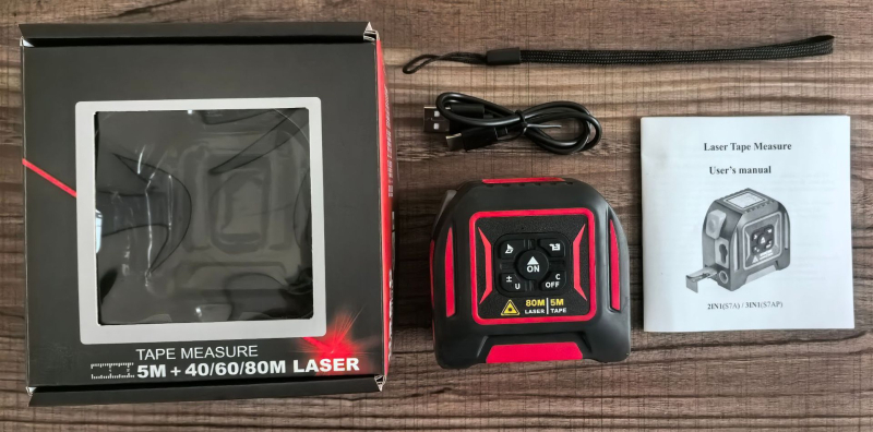 Măsurător laser 3 în 1 cu bandă de oțel, rangefinder laser, seria XNS7AP, decor interior