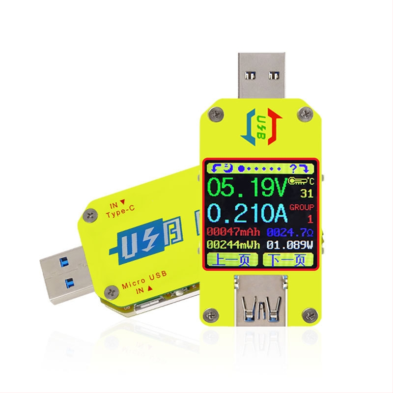 RIDEN UM34/UM34C USB tester i voltmetar s mjerenjem struje, Type-C mjerni uređaj, ulaz 4-24 V, radna temperatura 0-40 °C, multimetar