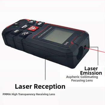 Prenosný laserový merač vzdialenosti 80 m, určený do interiérov aj exteriérov, séria laserových meracích prístrojov, viacúčelový inteligentný merač vzdialenosti
